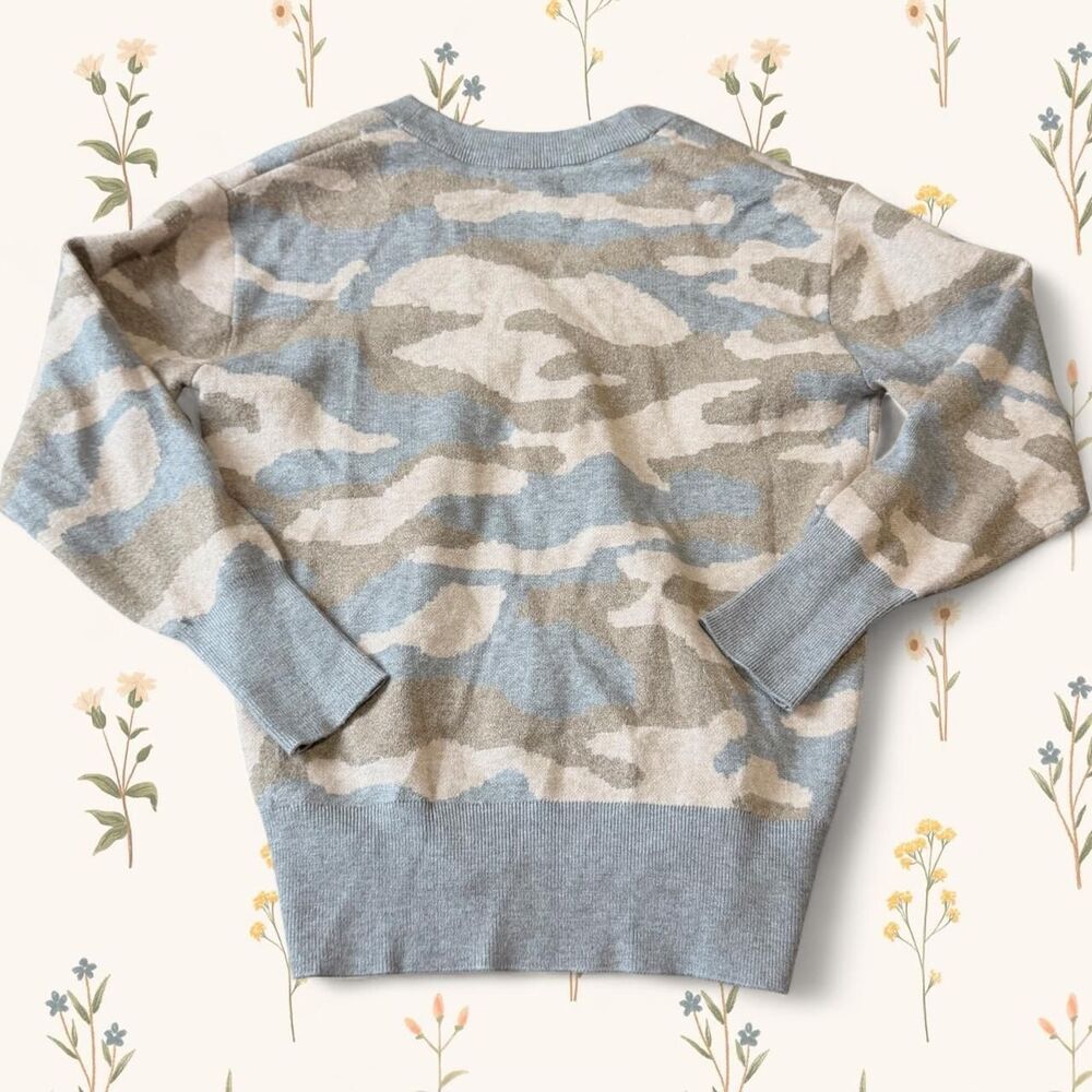 Christian Siriano Cozy Streetwear Indie New York Muted Camo Cardigan XS - Picture 2 of 8